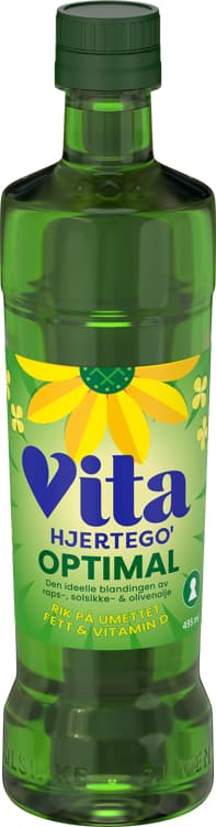 OPTIMAL OLJE 495ml vita hjertego