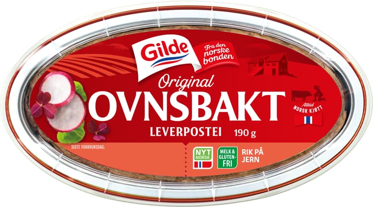 GILDE LEVERPOSTEI 190 g ovnsbakt original