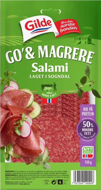 GILDE SALAMI GO OG MAGER 130 g
