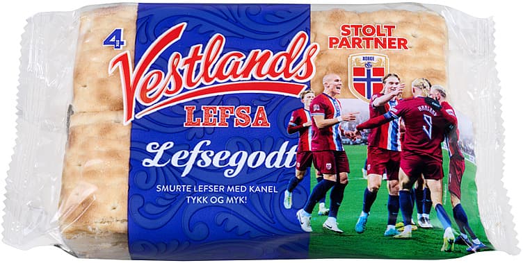 VESTLANDSLEFSA 230 g m/kanel 4pk