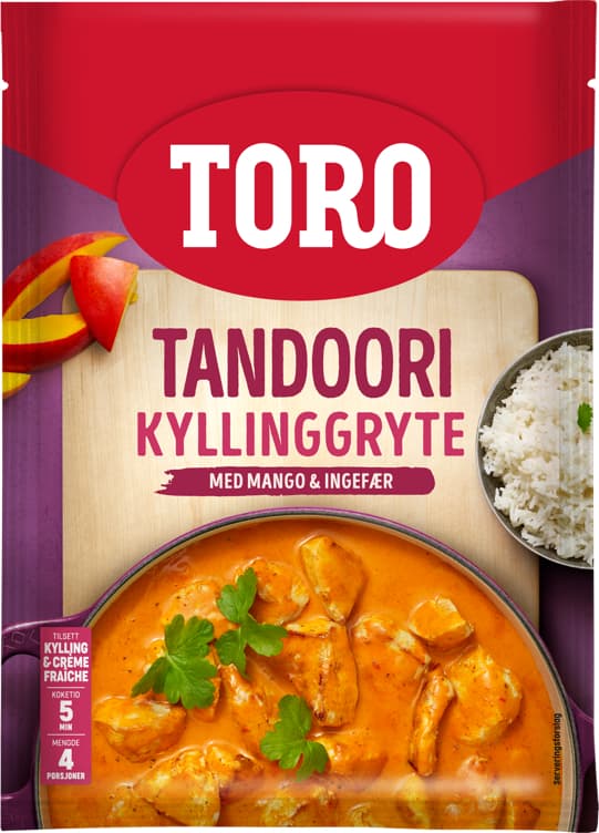 TORO TANDOORI KYLLINGRYTE 80 g