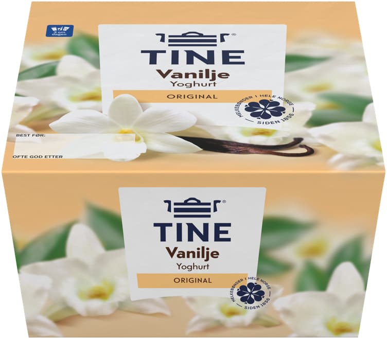TINE YOGHURT VANILJE 4 x 150 g