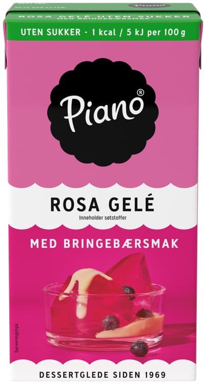 BRINGEBÆRGELE ROSA U/sukker 500ml piano