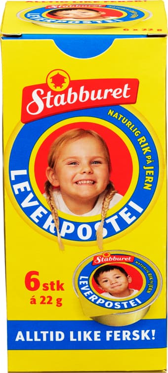 STABBURET LEVERPOSTEI 22 g x 6 porsjon