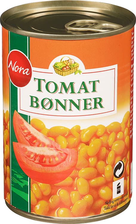 NORA TOMATBØNNER 425 g
