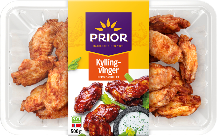 PRIOR KYLLINGVINGER 500 g grillet