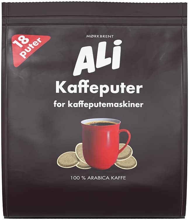 ALI MØRKBRENT KAFFEPUTER 18 stk