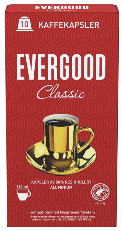 EVERGOOD CLASSIC 10 stk kapsel