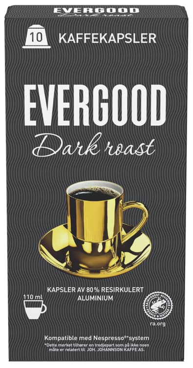 EVERGOOD DARK ROAST 10 stk kapsel
