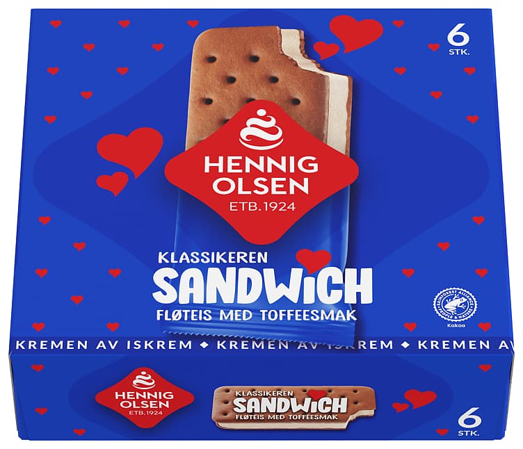 SANDWICH 6 stk Hennig-Olsen