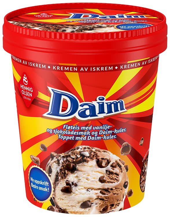 FLØTEIS DAIM 450 ml hennig-olsen is