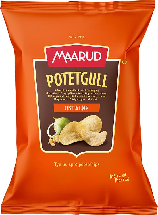 POTETGULL 200 g ost/løk maarud