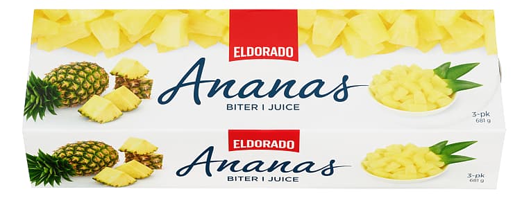 ANANAS I BITER I JUICE 3 x 227 g Eldorado