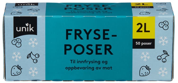 FRYSEPOSER 2 L 50 stk unik