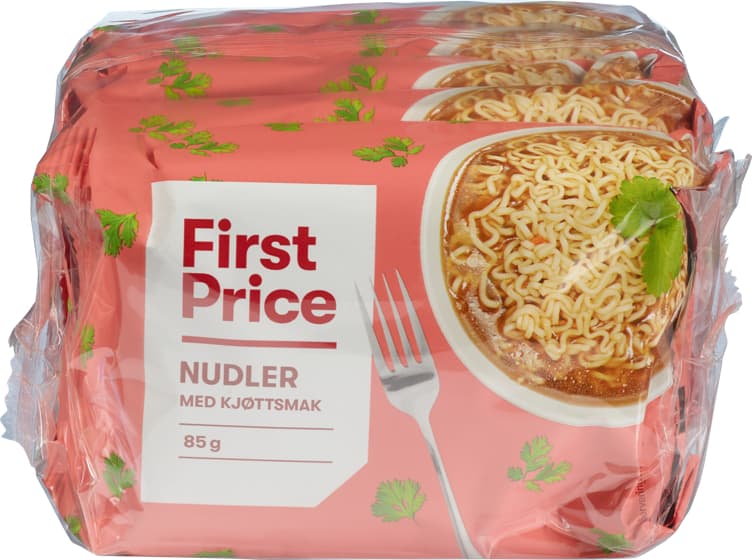 NUDLER KJØTTSMAK 5 x 85 g FIRST PRICE