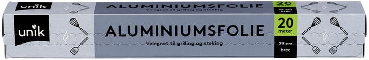 ALUMINIUMSFOLIE 29 cm x 20 m unik