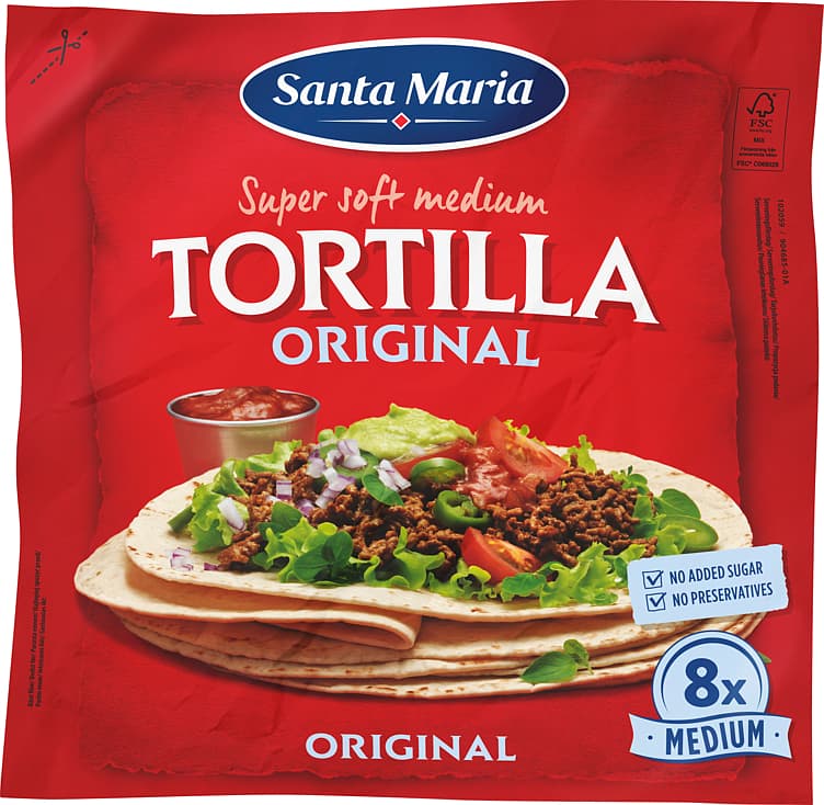 TORTILLA ORIGINAL 320 g Santa Maria