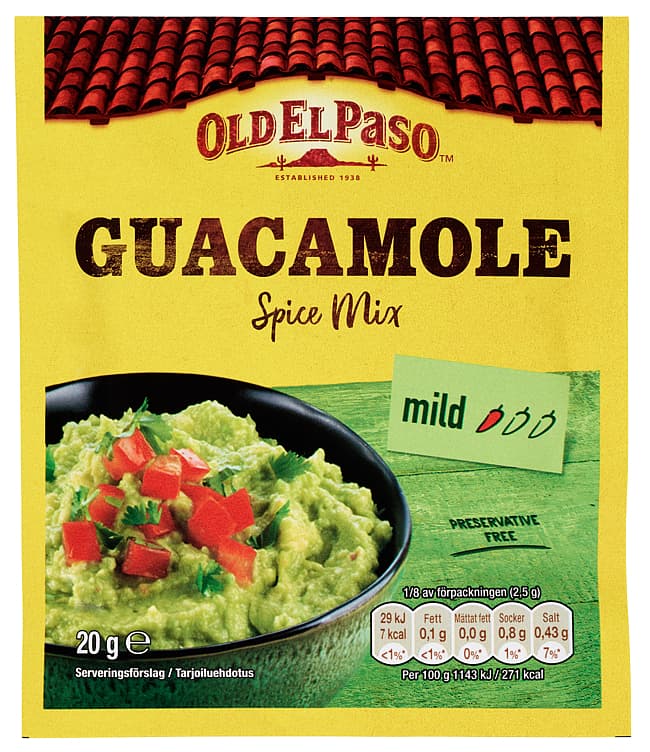 GUACAMOLE SPICEMIX 20 g Old el paso