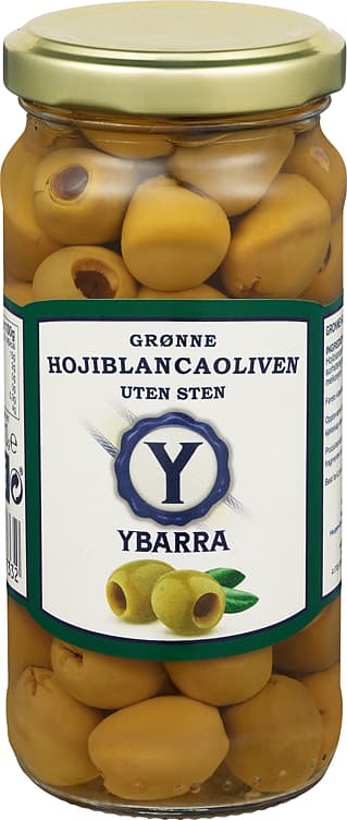OLIVEN GRØNNE YBARRA 230 g u/sten