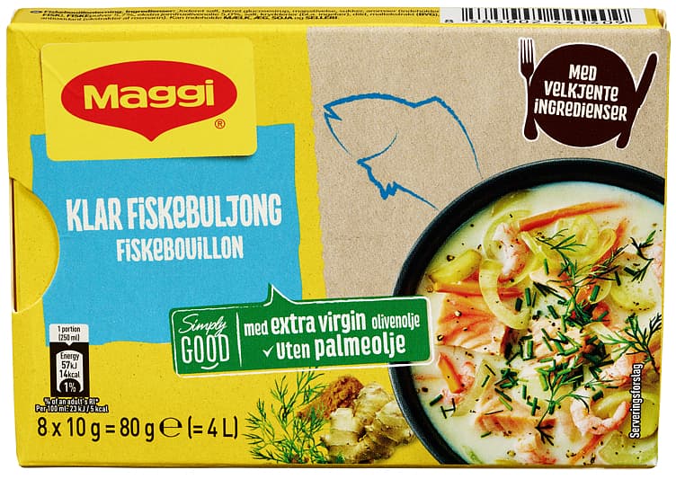FISKEBULJONG Klar 80g maggi