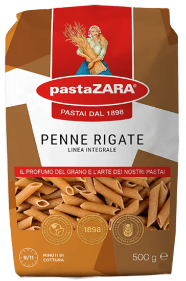 PastaZara Fullkorn Penne Rigate 500g