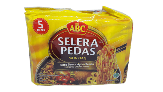 ABC Nudler Hot Semur Chicken 300g 5pk