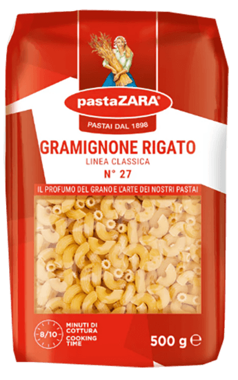 PastaZara Gramignone Rigato 500g