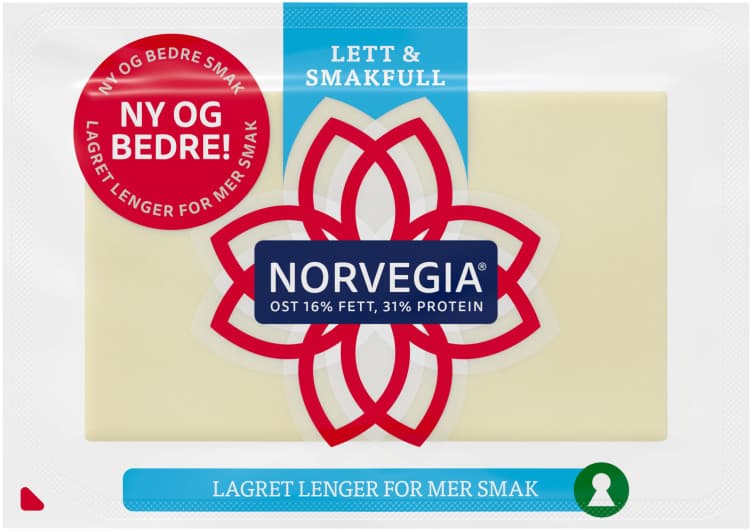 Norvegia Lett 16% Ca1kg Tine