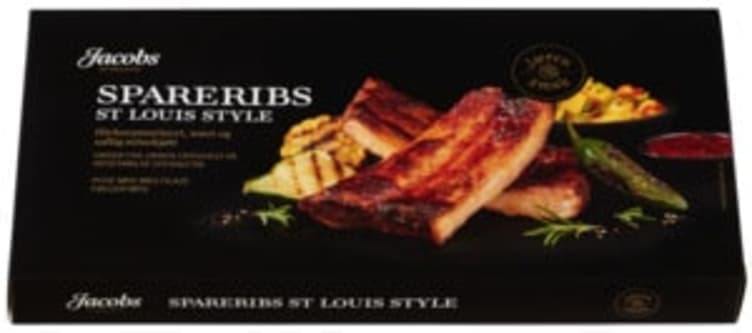 Spareribs Ca700g Jacobs Utvalgte