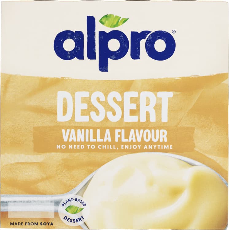 Soyadessert Vanilje 4x125g Alpro