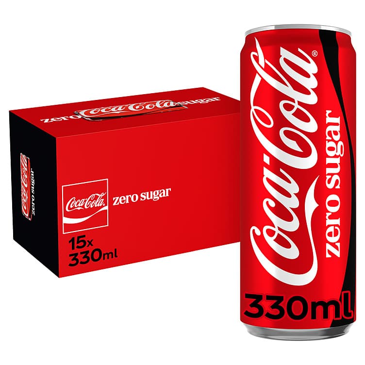 Coca-Cola Zero 0,33lx15 boks Sleek