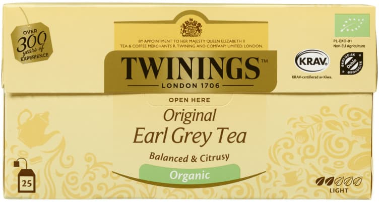 Earl Grey Tea Økologisk 25pos Twinings