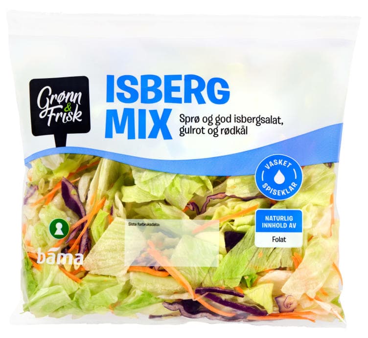 Isberg Mix 250g Grønn&Frisk