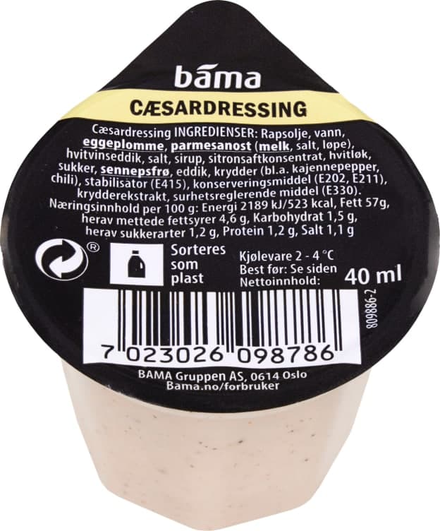 Dressing Cæsar 40g Bama