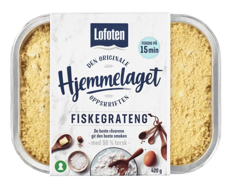 Fiskegrateng Hjemmelaget 420g Lofoten