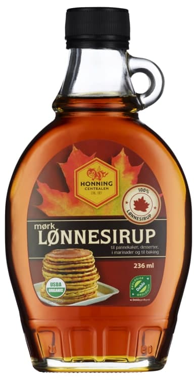 Lønnesirup Mørk Økologisk 236ml Honningcentralen