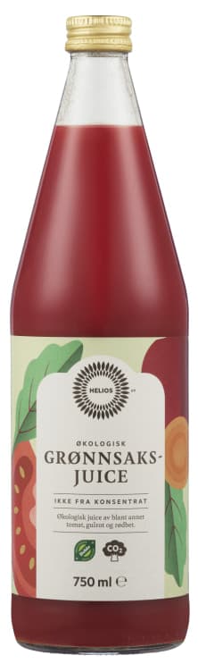 Grønnsaksjuice Økologisk 0,75l Helios
