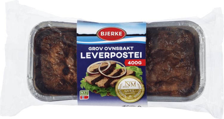 Leverpostei Grov Ovnsbakt 400g Bjerke