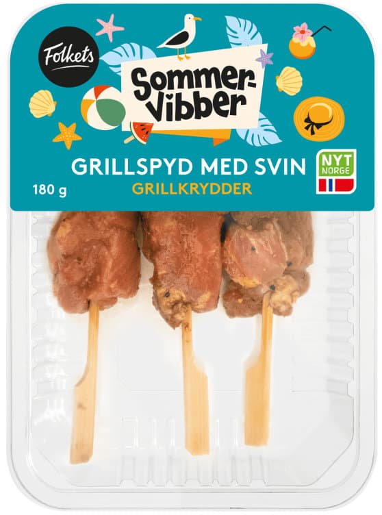 Grillspyd m/Grillkrydder 180g Folkets