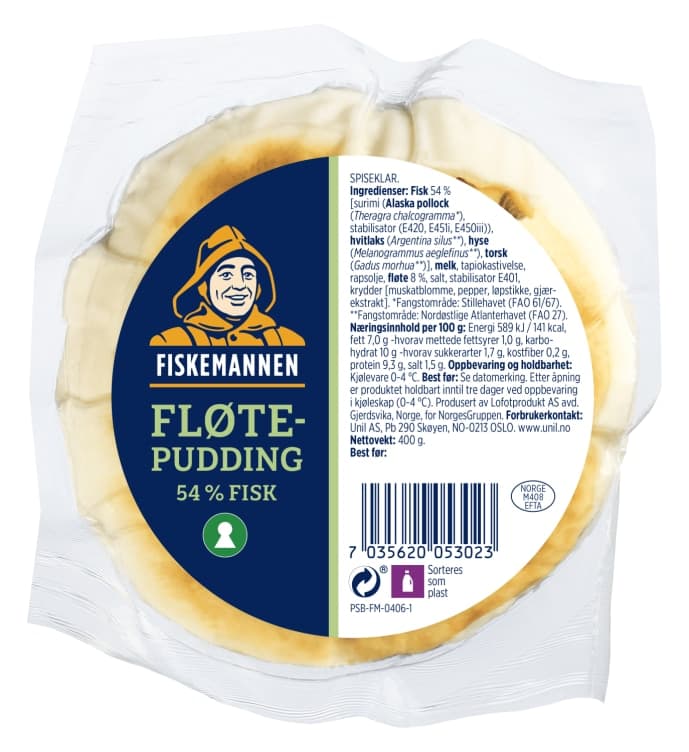 Fløtepudding Rund 400g Fiskemannen