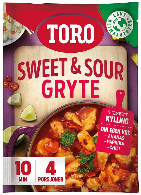 Sweet & Sour Gryte 152g Toro