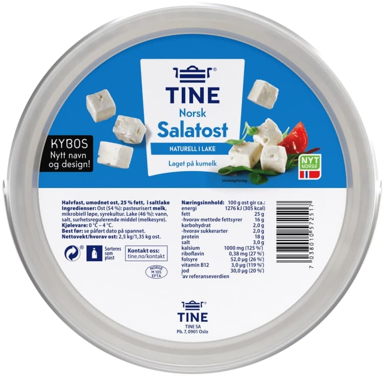 Salatost Naturell