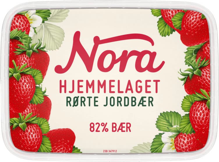 Jordbærsyltetøy Rørte 280g Nora