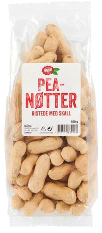 Peanøtter m/Skall 300g Husk!