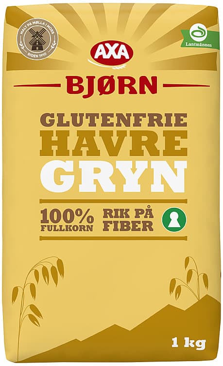 Havregryn Store glutenfri 1kg Axa