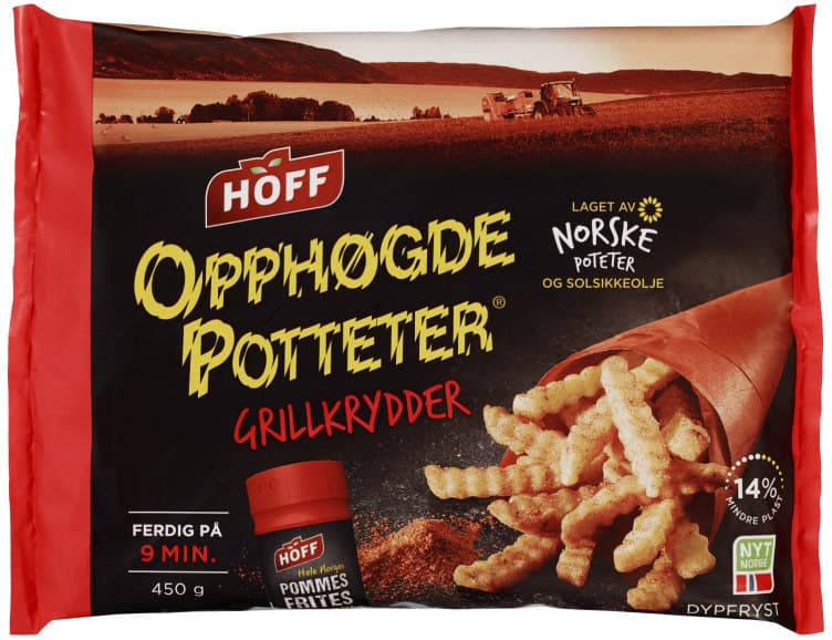Opphøgde Potteter m/Krydder 450g Hoff