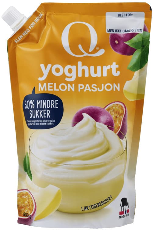 Yoghurt Melon/Pasjon 800g Q