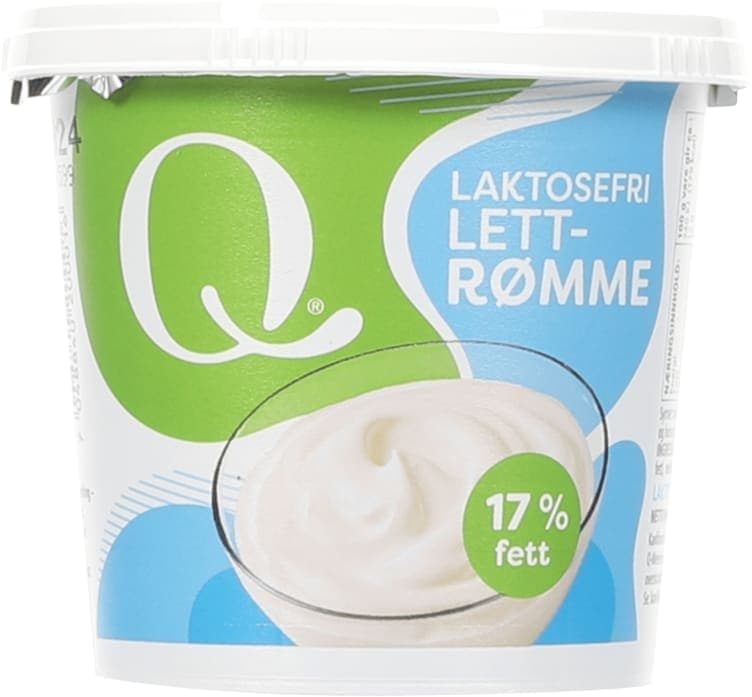 Lettrømme 17% Laktosefri 300g Q