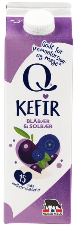 Kefir Blåbær&Solbær 1l Q