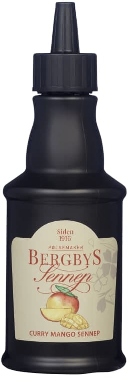 Sennep Curry-Mango 250g Bergbys